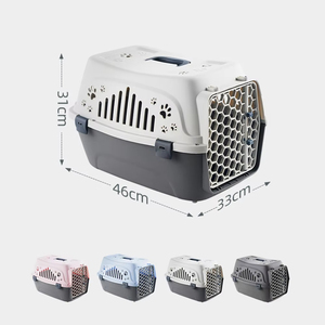 Cage pour animaux de compagnie Joysing Portable Travel Carrier Pet <span class=keywords><strong>Transport</strong></span> Case Puppy Kitten Travel Case Facile à transporter Plastic Casefor Dogs and Cats - Product Image 6
