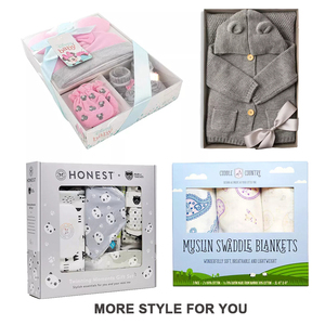 Boîtes en papier <span class=keywords><strong>de</strong></span> luxe en gros avec fenêtre pour emballage <span class=keywords><strong>de</strong></span> vêtements <span class=keywords><strong>de</strong></span> bébé, garçon, nouveau-né, chemises, chaussettes, couvertures et bavoirs - Product Image 2
