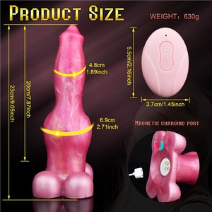 Vibrador Eléctrico Retráctil, Juguete Sexual para Adultos con Forma de Animal Simulado, Suave, Impermeable, para Uso Lésbico - Product Image 3