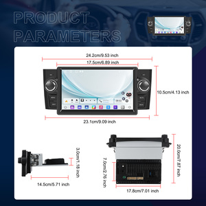 Hikity 7 pollici Android Car Audio per <span class=keywords><strong>Fiat</strong></span> Punto 2005-2009/<span class=keywords><strong>Linea</strong></span> 2007-2011 2 + 64G Wireless Carplay/Android Auto/GPS/WiFi OEM ODM - Product Image 4