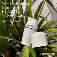 Botol Losion harga rendah bahan PP botol tanpa udara 50ml 100ml dan 150ml untuk kemasan plastik perawatan kulit