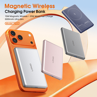LDNIO PQ32 5000mAh Batterie Externe Magnétique Ultra Mince 9mm Légère Chargeur Sans Fil pour iPhone Fourniture en Gros OEM