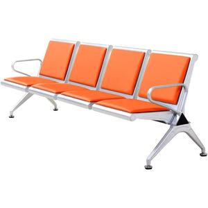 Swimming Row Of Chairs 4 Seater Metal Waiting Room Public <b>Bench</b> With Armrests For Airport Station - Product Image 4