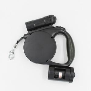 pet products outdoor automatic retractable dog leash with light and poop bags - Product Image 6