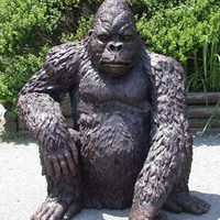 Statue de gorille animatronique grandeur nature, nouvelle conception, haute qualité, animée, à prix avantageux