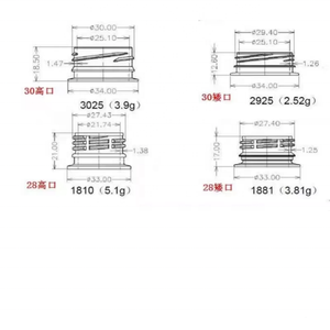 ฝาขวดพลาสติกสีตามสั่งคุณภาพสูง PCO <span class=keywords><strong>1881</strong></span> ขนาด 28 มม. ฝาขวดเครื่องดื่ม ป้องกันการรั่วซึม - Product Image 6