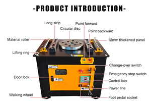 Tự động điện thép cây Bender thép thanh Máy uốn và làm bằng thép không gỉ và vật liệu thép carbon - Product Image 5