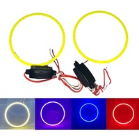 Anneaux lumineux LED COB YD Angel Eyes 60mm 70mm 80mm 90mm 100mm 120mm pour phares, feux de jour DRL 12V pour voiture et moto