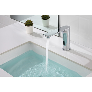 Robinet mitigeur de lavabo à capteur de haute qualité <span class=keywords><strong>infrarouge</strong></span> sans contact automatique hôtel appartement salle de bain évier robinet - Product Image 5
