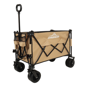 Wagon de plage pliable à roue pliante largement utilisé chariot de jardin avec auvent - Product Image 1