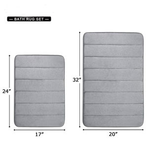 Tappetino in microfibra memory foam con tappetino antiscivolo per camera da <span class=keywords><strong>bagno</strong></span> antiscivolo set Super assorbente spugna per il <span class=keywords><strong>bagno</strong></span> tappeti - Product Image 6