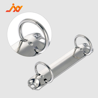 Clips Metálicos de 2 Orificios para Documentos de Papel A6/A7, Clips de Anillas para Cuadernos, Accesorios de Organización y Archivo de Oficina