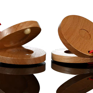 Juguete Promocional Clásico, Castañuelas de Madera con Logotipo Personalizado, Juguete Musical de Madera, Sonajero para Bebés - Product Image 6