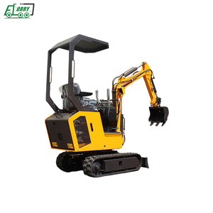 Mini-excavatrice sur chenilles hydraulique ELORRY EL18 à cabine haute, petite pelleuse sur chenilles - Product Image 3