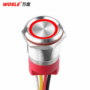 WD19mm Индуктивный переключатель сенсорная кнопка переключатель со светодиодной подсветкой сенсорный кнопочный переключатель водонепроницаемый IP67 - Product Image 5