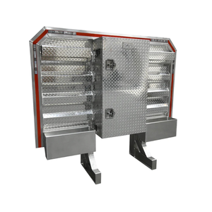 Équipement de <span class=keywords><strong>remorque</strong></span> personnalisé, barre anti-choc pour <span class=keywords><strong>camion</strong></span> avec 2 supports de chaîne et <span class=keywords><strong>plateau</strong></span> complet (68 pouces x 80 pouces) - Product Image 6