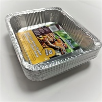 Einzelhandel verpackung 10er Pack Einweg-Tief dampf tisch behälter in halber Größe Brat schalen 9x13 Aluminium folien pfannen mit Deckel