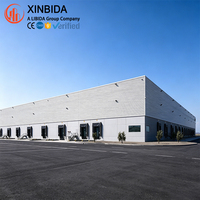 Bâtiment d'atelier préfabriqué en structure acier haute résistance pour le stockage de matières premières industrielles aux États-Unis