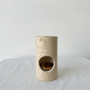 حجر ش للبيع بالجملة شمع كارارا أبيض طبيعي مزخرف بصهر الرخام حجر رخامي مع غطاء مطلي بالذهب - Product Image 5