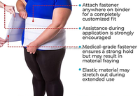 2025 Ceinture abdominale bariatrique grande taille, soutien lombaire, enveloppement abdominal, protection post-chirurgie abdominale, vente en gros