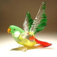 Nuevo adorno de cristal de Murano soplado a mano, estilo Art Deco, con diseño de pavo real, para decoración del hogar en Diwali y bodas. - Product Image 3