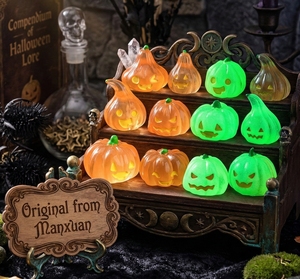 Figuras de Calabaza de Resina Miniatura al por Mayor, Brillan en la Oscuridad y de Color Sólido, para Decoración de Jardín de Hadas y Manualidades - Product Image 6