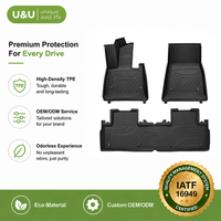 Tapis de sol de voiture en TPE écologiques, durables, résistants aux taches, moulés par injection et mesurés au laser en 3D, personnalisés pour la série Audi
