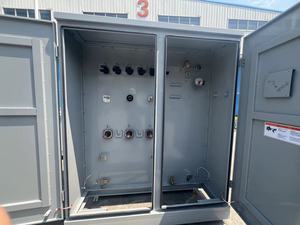 Transformateur de distribution extérieur triphasé de type américain 3 phases 10 kV 440 V 300 kVA 60 Hz monté sur socle, certifié IEC60076 - Product Image 4