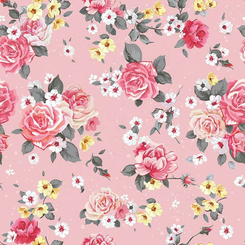 Fonesun-H677 цветочный дизайн 100% конопляная ткань цифровая печать