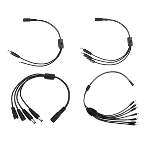 Разветвитель питания <span class=keywords><strong>DC</strong></span>: 1 гнездо (female) на 3 штекера (male), 5.5мм x 2.1мм, 2-жильный, медный проводник, для телекоммуникаций - Product Image 1