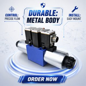 Válvula Hidráulica Proporcional de Tres Vías, 350 Bar, 5 GPM, 4WRAE10E6-22/G24N9K3X/A1V R900558356, Componente Industrial - Product Image 3
