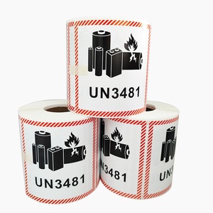 Etiqueta adhesiva de advertencia de envío de batería de litio <span class=keywords><strong>UN3481</strong></span> Premium personalizada, etiqueta adhesiva de peligro compatible duradera impresa para un transporte seguro - Product Image 5