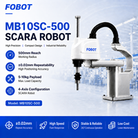 Robot SCARA FOBOT con Carga Útil de 10 kg, Brazo Robótico de 4 Ejes, Alcance de 500 mm, Alta Velocidad y Precisión, Robot Industrial para Clasificación y Ensamblaje en Fábricas 3C