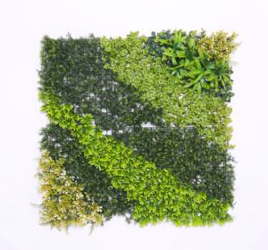 Échantillon gratuit Mur vert artificiel Tissu certifié UV <span class=keywords><strong>Haie</strong></span> de plantes décoratives PE Tenture murale 100cm Arbustes Plantes en pot Pelouse - Product Image 5