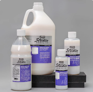 Pebeo <span class=keywords><strong>Studio</strong></span> alta calidad 3.8L suministro de arte pinturas acrílicas verter medio para papel de lona de vidrio - Product Image 3