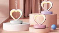 Amour coeur Led veilleuse 800ML goutte d'eau anti-gravité humidificateur