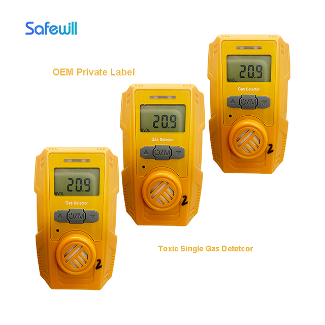 Portable Multi-Gas Detector Monitor H2S 0-100ppm CO 0-500ppm Combustible Gas CO2 High Accuracy Gas Analyzer Atex Certification