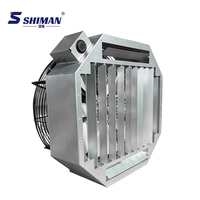 Ventilateur axial de toit électrique à déstratification d'air 8500m³/h, avec roulement à billes, pales métalliques, hauteur max. 15m, moteur 380W, 700