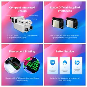 Imprimante DTF 60 cm Epson 2 têtes I1600 avec secoueur de poudre et sécheuse, machine d'impression sur film PET personnalisé pour tissus - Product Image 3