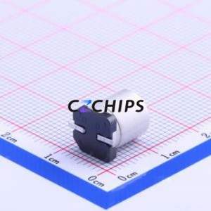 EEETP1V101AP ตัวเก็บประจุอลูมิเนียมอิเล็กโทรลีติค SMD D8xL10.2mm 100uF 20% 35V 175.5mA-120Hz - Product Image 2