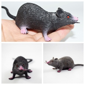 22CM Plastic Mouse Gray Black White Model Prank Toy Cat Teasing <b>Pet</b> Supplies - Product Image 3
