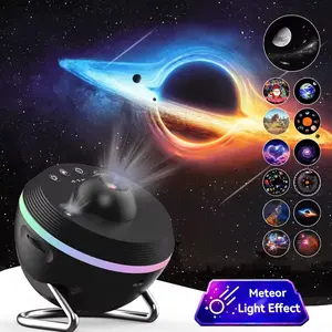 heim galaxy projektor licht und 360 ° einstellbares design Meteor und Galaxy projektor schwarz 4K bilder led kinder nachtlicht