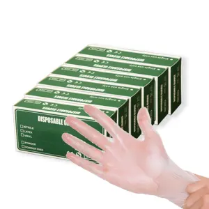 Wholesale High Quality Disposable PVC Vinyl Transparent Gloves Food Gloves