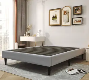 Estrutura de cama de plataforma dupla