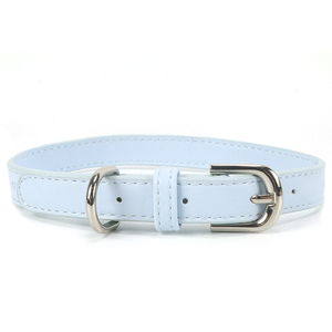 Collier PU pour animaux de compagnie, vente en gros résistant à l'usure réglable doux imperméable couleur unie PU collier de chien laisse pour chien de compagnie marche/ - Product Image 5