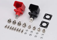 Bloque de Terminales de Batería de Alta Corriente 100A/120A/150A/200A/300A 600V, Terminal de Pared para Almacenamiento de Energía, Fabricado en China por el Fabricante