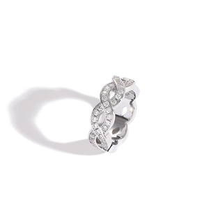 Unisex Punk 8-Form Messing CZ Pavé Cluster Ringe mit Eingelegtem Vergoldetem Zirkon Bling Bling CNAS-Zertifizierter Schmuck für Geschenke - Product Image 2