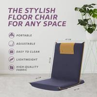 Chaise de sol Support de dos Sièges de sol pour salle de classe de méditation de jeu et salon Chaises pour adultes et enfants pour chambre à coucher