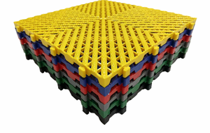 Tapis de sol de garage modulaires ventilés en <span class=keywords><strong>PVC</strong></span> industriel robuste pour une utilisation intérieure dans une tente ou un bureau d'entrepôt - Product Image 2