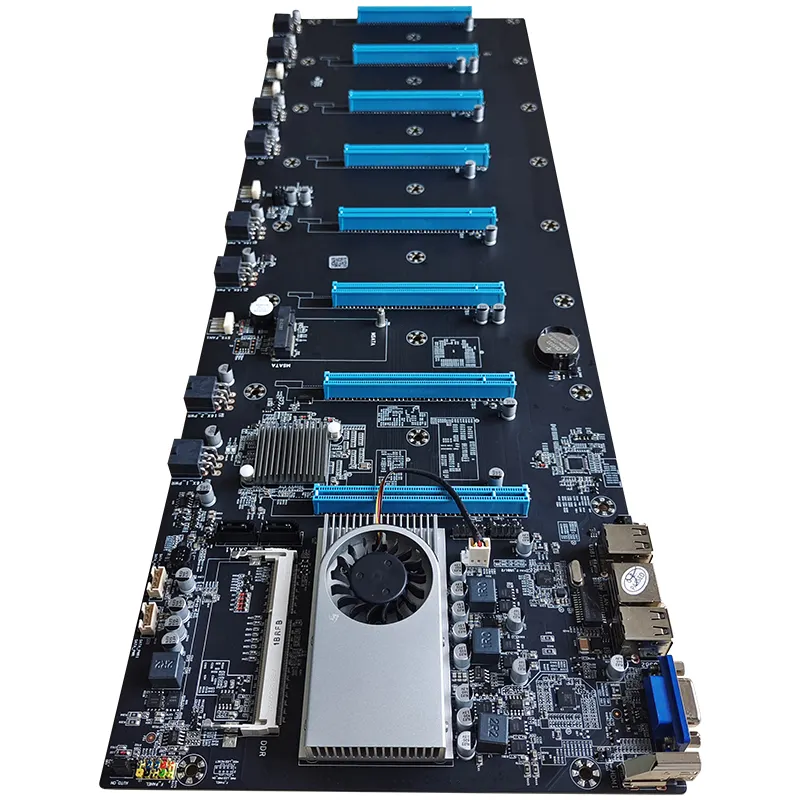 8Gpu S37 마더 보드 8 Pcie1037u DDR3 온보드 CPU 메인 보드 지원 RTX 3070 3080 3090 Gpu Carte Mere